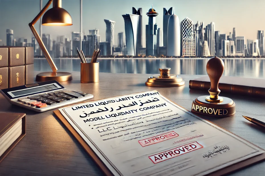 نموذج تصفية شركة ذات مسئولية محدودة قطر
