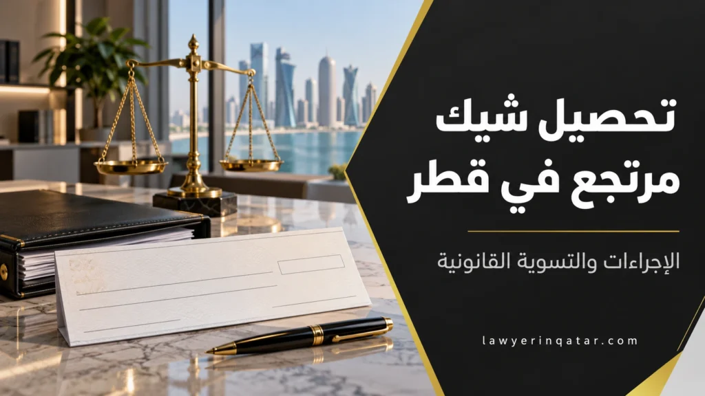 تحصيل شيك مرتجع في قطر قانونيًا