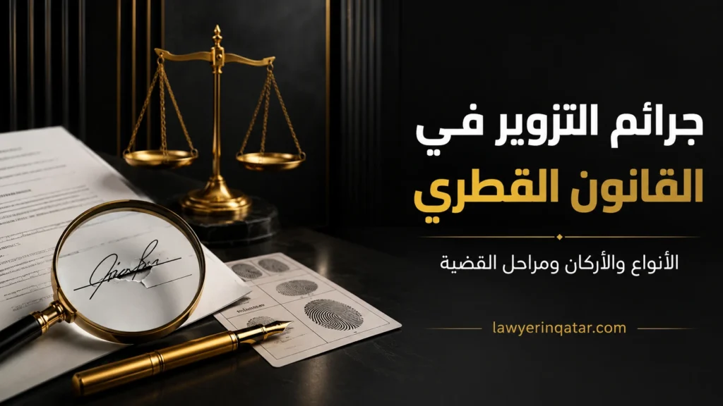 جرائم التزوير في القانون القطري: الأنواع والأركان والآثار ومراحل القضية