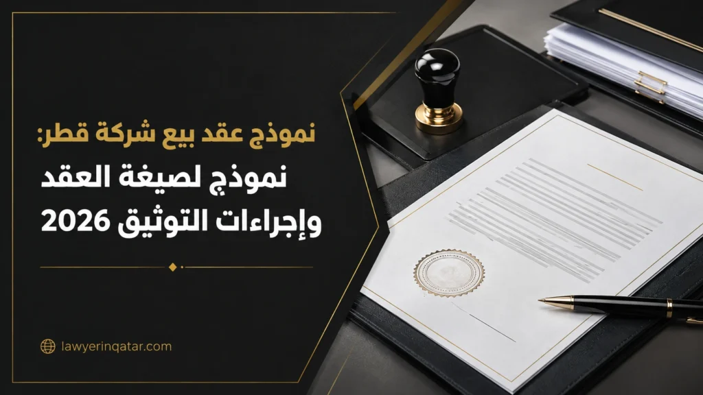 نموذج عقد بيع شركة قطر: صيغة العقد وإجراءات التوثيق 2026