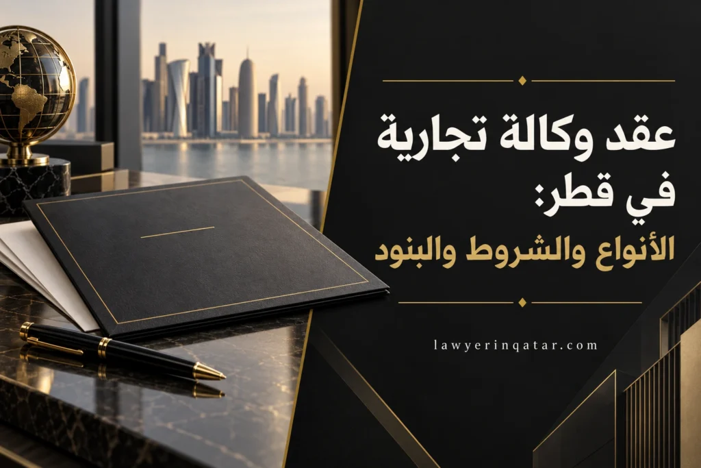 عقد وكالة تجارية في قطر: الأنواع والشروط والبنود ونموذج استرشادي