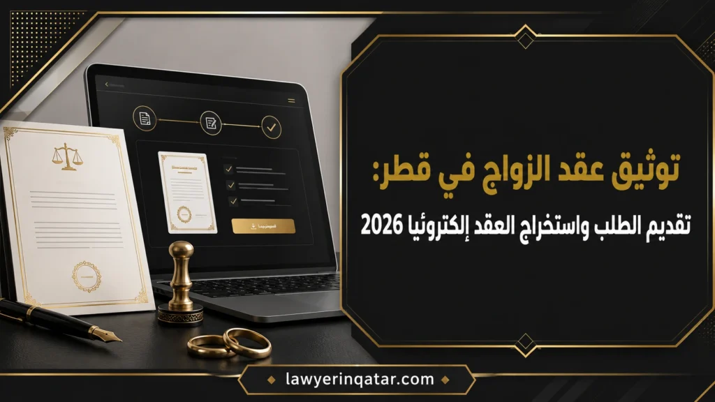 توثيق عقد الزواج في قطر: تقديم الطلب واستخراج العقد إلكترونيًا 2026