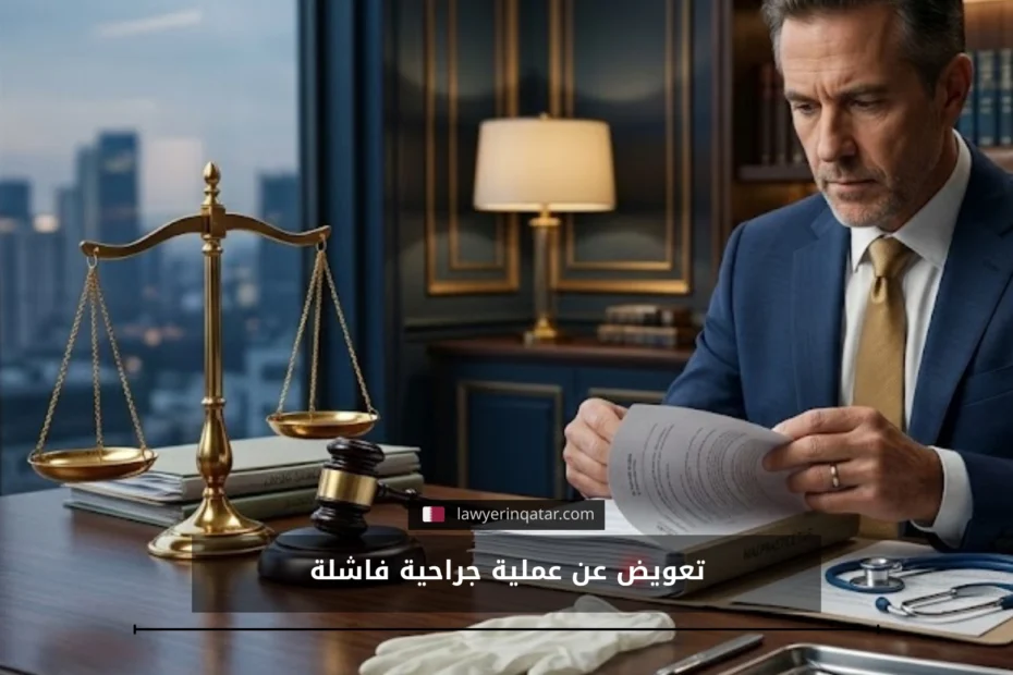التعويض عم عملية جراحية فاشلة في قطر ومن المسؤول عنه