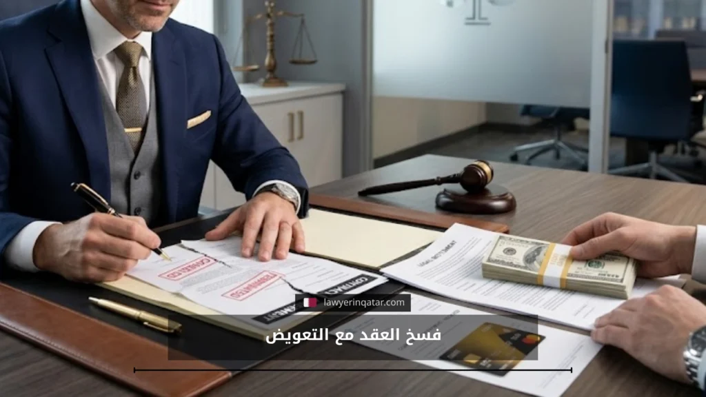 فسخ العقد مع التعويض في قطر