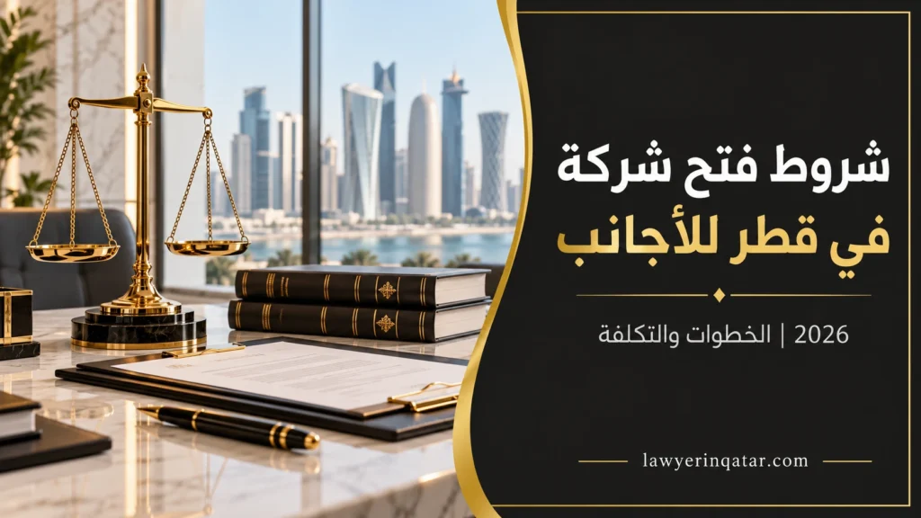 شروط فتح شركة في قطر للأجانب وخطواتها وتكلفتها لعام 2026.