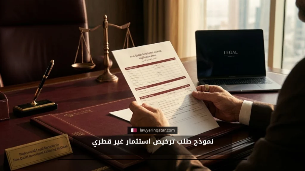 نموذجطلب ترخيص استثمار غير قطري والمستندات المطلوبة