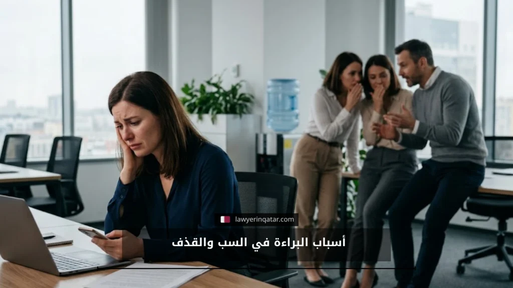 أسباب البراءة في السب والقذف في قطر