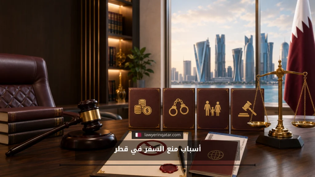 أسباب منع السفر في قطر وكيف يساعدك المحامي