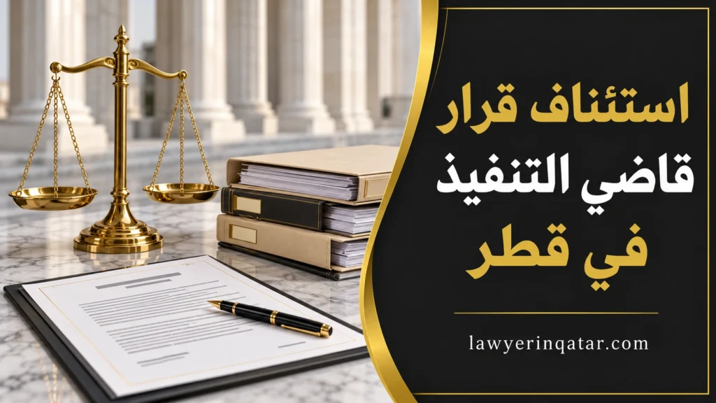 خطوات وإجراءات استئناف قرار قاضي التنفيذ في قطر