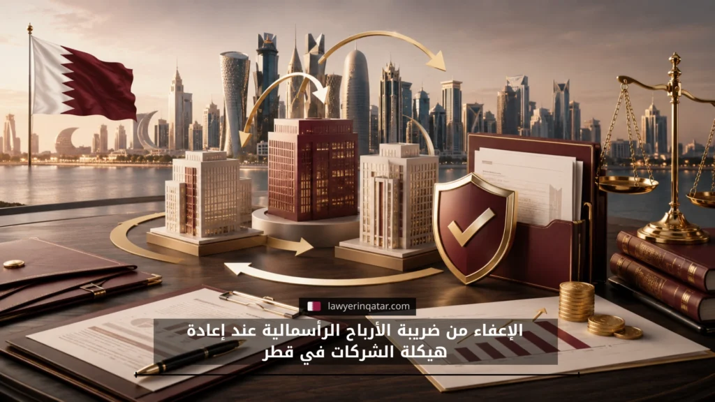 الإعفاء من ضريبة الأرباح الرأسمالية عند إعادة هيكلة الشركات في قطر 2026
