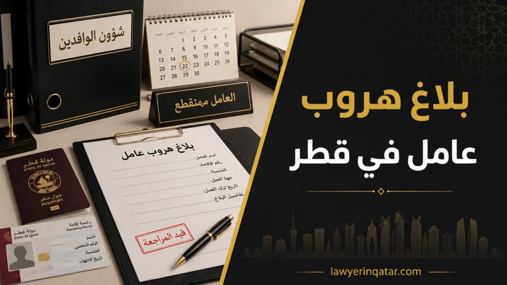 بلاغ هروب عامل في قطر 2026: الشروط والإجراءات