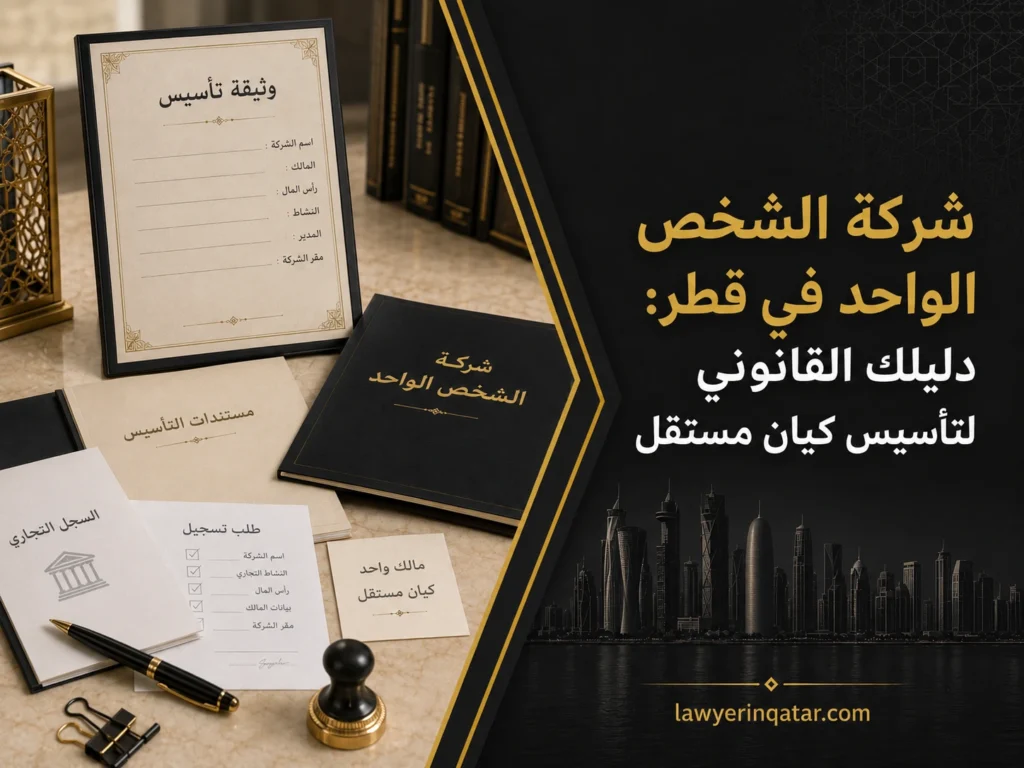 شركة الشخص الواحد في قطر: دليلك القانوني لتأسيس كيان مستقل