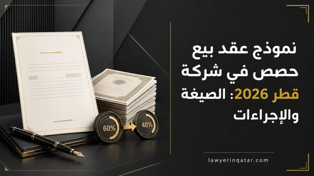 نموذج عقد بيع حصص في شركة قطر 2026: الصيغة والإجراءات
